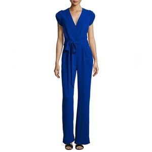 Diane Von Furstenberg Purdy Jumpsuit Cosmic Cobalt Size 0‎